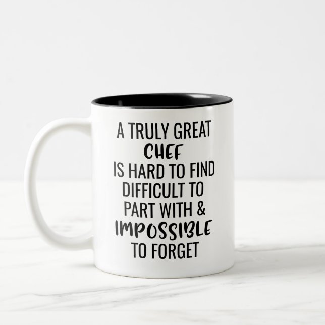 Tasse 2 Couleurs Difficile De Trouver Un Chef Vraiment Grand (Gauche)