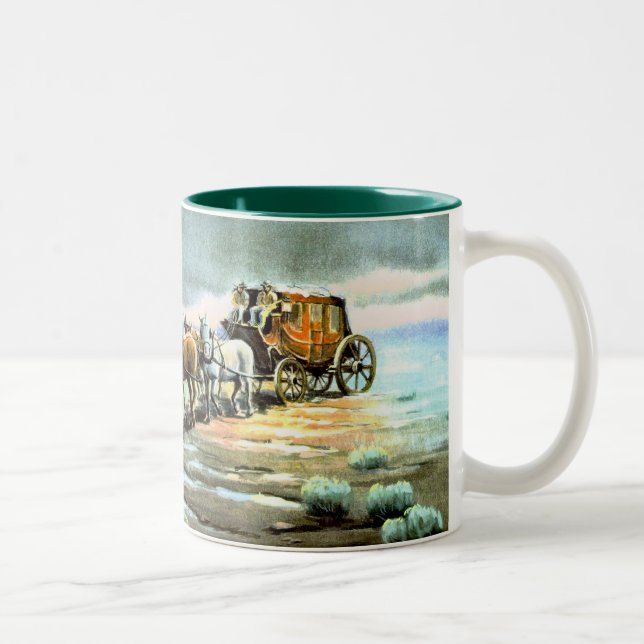 Tasse 2 Couleurs DILIGENCE PLUVIEUSE par SHARON SHARPE (Droit)