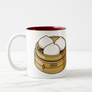 Tasse 2 Couleurs Dim sum dessin animé