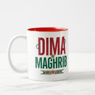 Tasse 2 Couleurs DIMA MAGHRIB Casquette Fierté marocaine