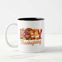 Dindes de Thanksgiving heureux tombent