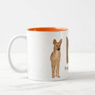 Tasse 2 Couleurs Dingo de BYO (dingo de Canis) "M "