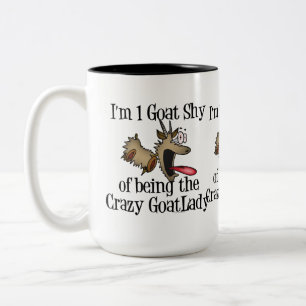 Tasse 2 Couleurs Dingue Goat Lady GetYerGoat
