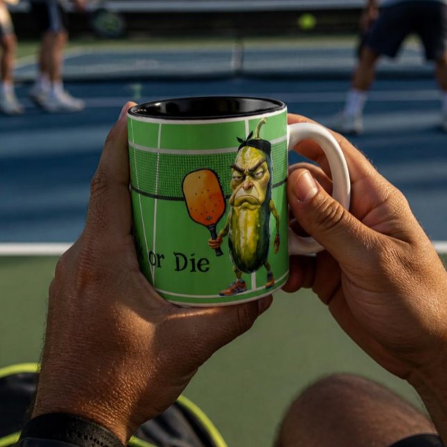 Tasse 2 Couleurs Dink ou Die Funny Dill (Créateur téléchargé)
