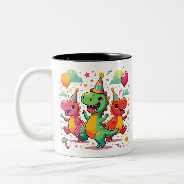 Tasse 2 Couleurs Dinosaur bébé (Gauche)