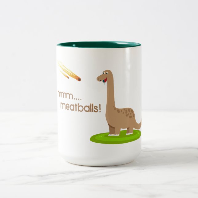 Tasse 2 Couleurs Dinosaur Meteor Boules de viande (Centre)