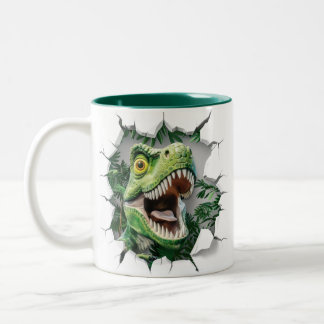Tasse 2 Couleurs Dinosaure 3D Hot Cocoa Kids