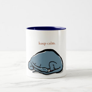 Tasse 2 Couleurs dinosaure de sommeil - personnalisable