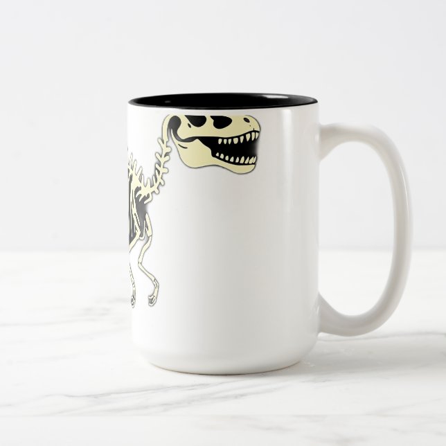 Tasse 2 Couleurs Dinosaure Dinosaure Dinosaure Dessin brillant dans (Droit)