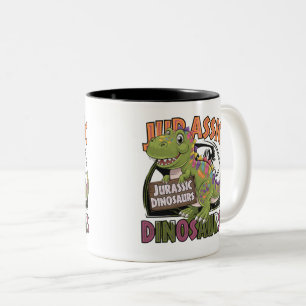 Tasse 2 Couleurs dinosaure jurassique