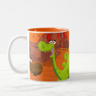Tasse 2 Couleurs Dinosaures