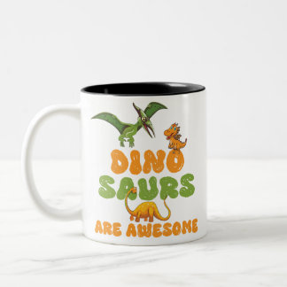 Tasse 2 Couleurs Dinosaures