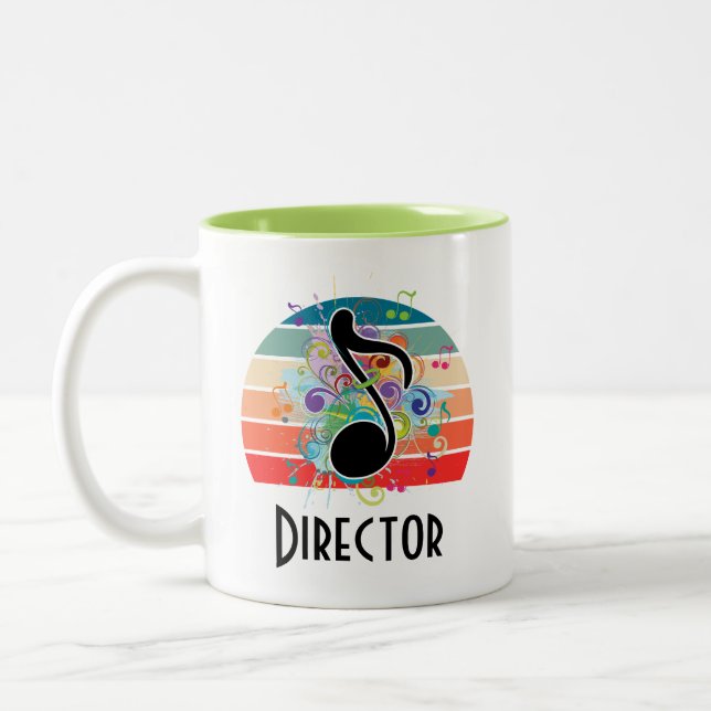 Tasse 2 Couleurs Directeur de la chorale Directeur de bande Cadeau (Gauche)