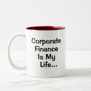 Tasse 2 Couleurs Directeur de la finance d'entreprise Citation drôl