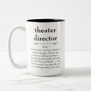 Tasse 2 Couleurs Directeur de théâtre Définition Merci Cadeau