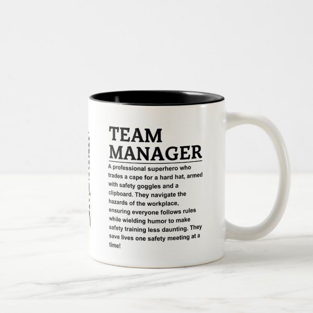 Tasse 2 Couleurs Directeur d'équipe (Droit)