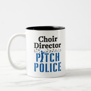 Tasse 2 Couleurs Directeur du choeur Pitch Police Chef du choeur