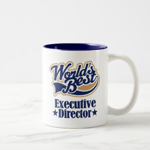 Tasse 2 Couleurs Directeur exécutif cadeau pour (mondes meilleurs)
