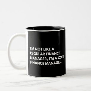 Tasse 2 Couleurs Directeur financier Citation drôle de patron