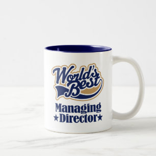 Tasse 2 Couleurs Directeur général cadeau pour (mondes mieux)