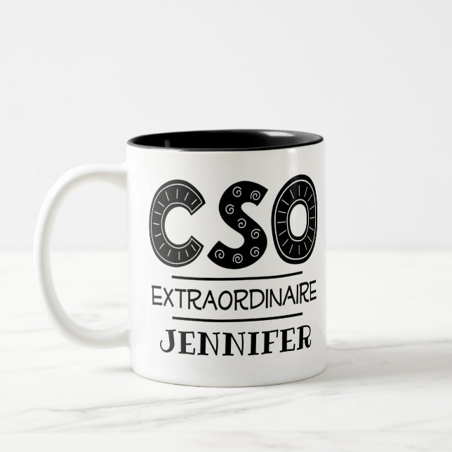 Tasse 2 Couleurs Directeur scientifique principal de CSO (Gauche)