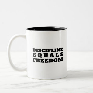 Tasse 2 Couleurs Discipline égale liberté - Jocko Willink