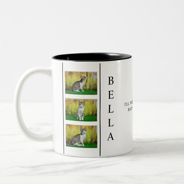 Tasse 2 Couleurs Disposition verticale du Mémorial pour animaux de  (Gauche)