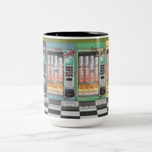 Tasse 2 Couleurs Distributeur automatique de diner vintage