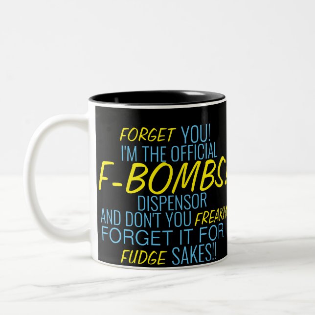 Tasse 2 Couleurs Distributeur officiel de bombes F (Gauche)
