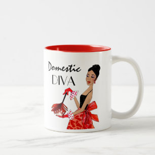 Tasse 2 Couleurs "Diva domestique"