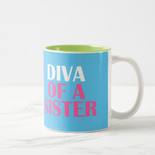 TASSE 2 COULEURS "DIVA D'UNE SOEUR"