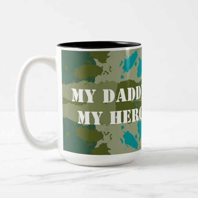 Tasse 2 Couleurs Diverse green colors background (Gauche)