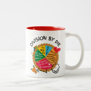 Tasse 2 Couleurs Division Amusante Par Secteur