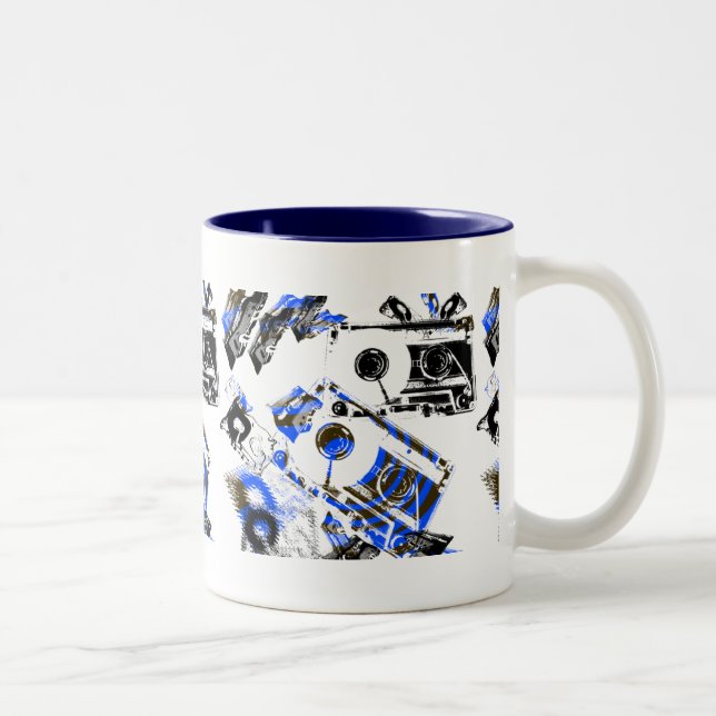 Tasse 2 Couleurs DJ Music Cassette (Droit)