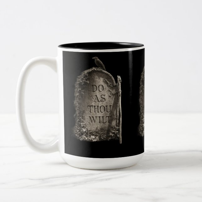 Tasse 2 Couleurs Do As Thou Wilt (Gauche)