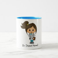 Docteur mignon personnalisé Brunette Female, jante