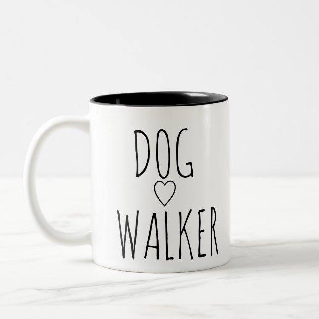 TASSE 2 COULEURS DOG WALKER (Gauche)