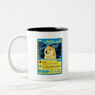 Tasse 2 Couleurs Dogecoin DOGE Hodl meme Drôle Drôle Crypto Cadeau