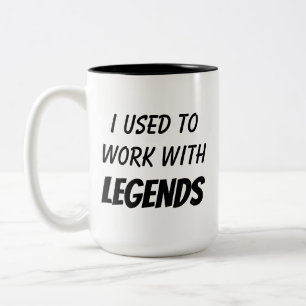 Tasse 2 Couleurs Don aller pour Coworker, Drôle adieu cadeau