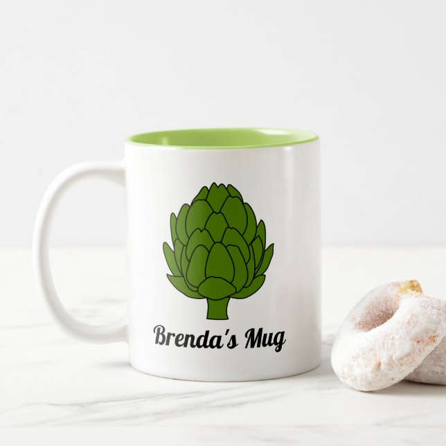 Tasse 2 Couleurs Don Artichoke Lover (Avec donut)