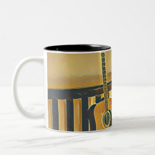 Tasse 2 Couleurs Don de guitare acoustique