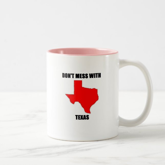 Tasse 2 Couleurs Don ; désordre de t avec le Texas (Droit)