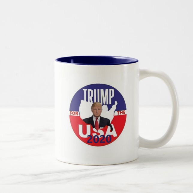 Tasse 2 Couleurs Donald Trump 2020 (Droit)