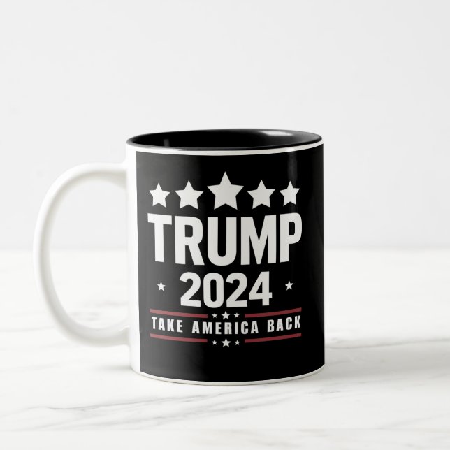 Tasse 2 Couleurs Donald Trump 2024 redonne l'élection américaine (Gauche)
