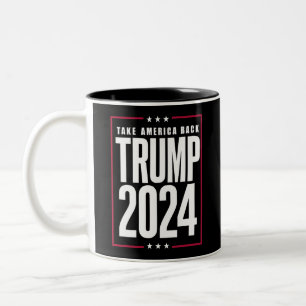 Tasse 2 Couleurs Donald Trump 2024 Reprenez l'élection de l'Amériqu