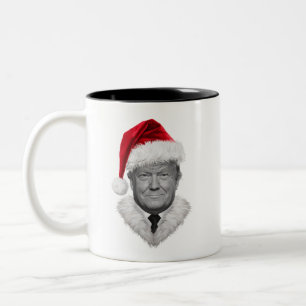 Tasse 2 Couleurs Donald Trump Christmas Funny Santa Hat Don