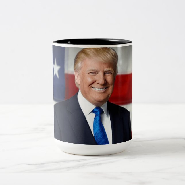 Tasse 2 Couleurs Donald Trump : De la taille de "Bigly" ! (Centre)