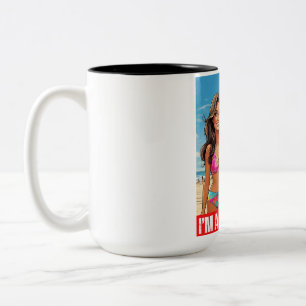 TASSE 2 COULEURS DONALD TRUMP - JE SUIS UNE FILLE TRUMP