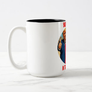 TASSE 2 COULEURS DONALD TRUMP - NÉE POUR ÊTRE UNE FILLE TRUMP