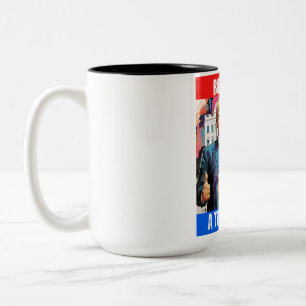 TASSE 2 COULEURS DONALD TRUMP - NÉE POUR ÊTRE UNE FILLE TRUMP